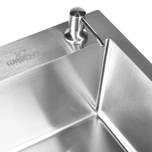Кухонная мойка Wisent WS36050+WW405A+W302644 с коландером и дозатором