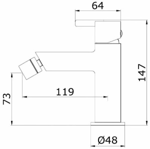 Смеситель для биде Ganzer GZ03151-G