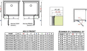 Фронтальная стенка Radaway Arta KDJ II front Wall 427