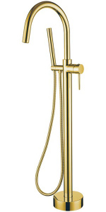Смеситель для ванны Boheme Uno 469-G Gold / 469-MG Matt Gold напольный, золото матовое