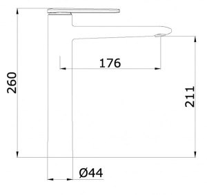 Смеситель для умывальника Ganzer GZ02112-S