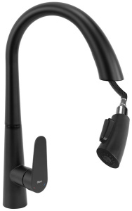 Смеситель для кухонной мойки Rea Ross black REA-B5313