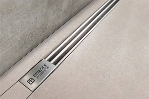 Душевой трап Berges Wasserhaus Super Slim хром глянцевый, 40 см