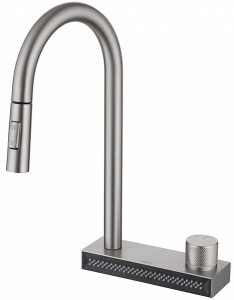 Смеситель для кухонной мойки Abber Wasser Kreis AF8114SP с выдвижным изливом