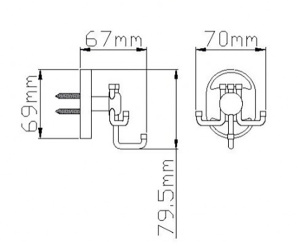 Крючок Wisent WP2805-3 тройной