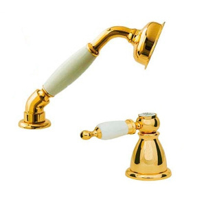 Смеситель на борт ванны Boheme Oro 395