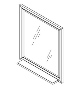 Зеркало Caprigo Jardin 80 100 10431, 73х82, дерево