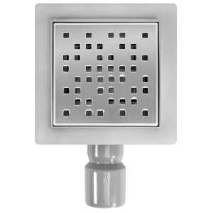 Душевой трап Rea Dots Nikiel Matt G6202 / G6203, 12х12 см