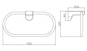 Держатель для полотенец CeramaLux Neo 51006
