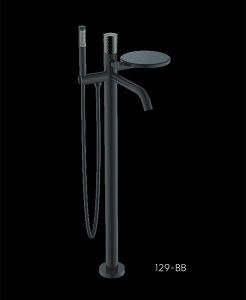 Смеситель для ванны Boheme Stick 129-BB.2 Black Touch напольный