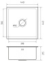 Кухонная мойка GranFest GF-4444 PVD графит