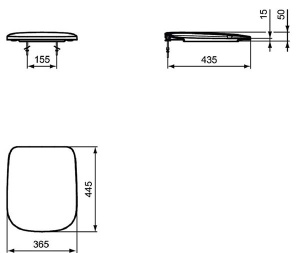 Крышка-сиденье Soft close Ideal Standard Esedra T318101