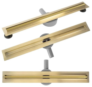 Душевой трап Rea Neox Slim pro gold 60 / 70 / 80 / 90 / 100, 60 см