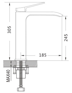 Смеситель для умывальника Shevanik S4111