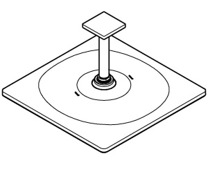 Верхний душ Grohe Rainshower Mono 310 Cube 26566AL0