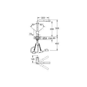 Смеситель для кухонной мойки Grohe Mintа 30274DA0 / 30274DL0, теплый закат глянец