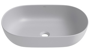 Умывальник Wellsee Chic Riviera 326809000 / 326812000 / 326815000, 48х36, серый матовый