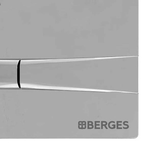 Кнопка для инсталляции Berges Novum F2 040052 / F3 040053, сатин (хром матовый)