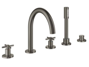Смеситель на борт ванны Grohe Atrio New 19923AL3, темный графит матовый