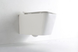Подвесной унитаз CeramaLux NS5170 безободковый (с крышкой SoftClose)