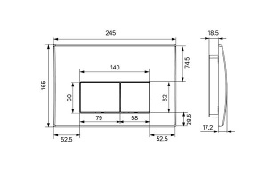 Кнопка для инсталляции Iddis Optima Home OPH10G0i77 / OPH10B0i77 / OPH10W0i77, белый глянцевый