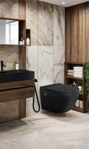 Подвесной унитаз Cerutti Sella Aria Pulse MB CT10194 с импульсным смывом