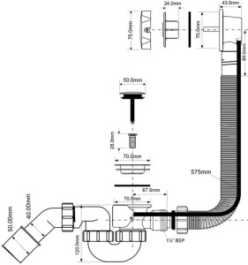 Сифон McAlpine MRB2SC-PB фото 1