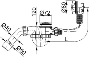 Сифон Styron STY-536-AKD-83 фото 1