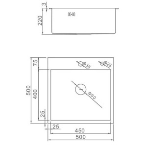 Кухонная мойка Wisent W35050+WW405A с дозатором