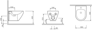 Подвесное биде AM.PM Spirit V2.0 C703411WH