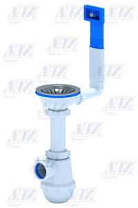 Сифон Ани Грот 3 1/2"*40 с переливом мойки А0145 (Россия)