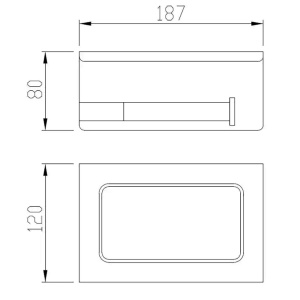 Держатель для туалетной бумаги Vieir V5510-R