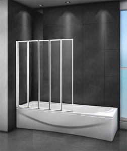 Душевая шторка на ванну Cezares Relax V-5, 120х140, прозрачный