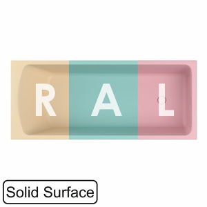 Ванна из искусственного камня Whitecross Coin RAL матовый Solid Surface, 175x75, RAL матовый