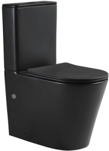 Напольный унитаз SantiLine SL-5026MB, черный матовый