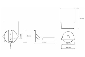 Стакан Bemeta Nox 102410010