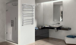 Полотенцесушитель ZorG Platinum Plus L500 / R500 с полкой боковое подключение, 50х100 10 перекладин 1 дюйм