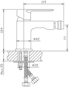 Смеситель для биде Haiba HB50505-8