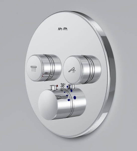 Смеситель встраиваемый AM.PM Inspire V2.0 TouchReel F50A85700 термостатический, хром