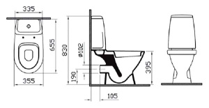 Напольный унитаз Vitra Grand 9763B003-7200 (сиденье Soft Close), белый