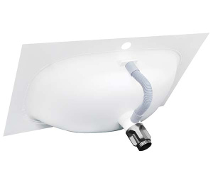 Умывальник Oliveeka M115W70 / M115W80 / M115W100, 69х46