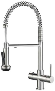 Смеситель для кухонной мойки Zorg Steel Hammer SH 2005-1 под фильтр, хром