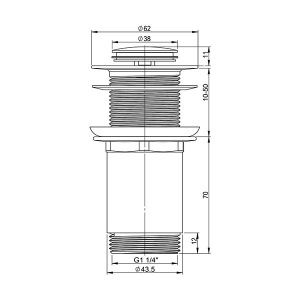 Донный клапан Wellsee Drainage System 182138000