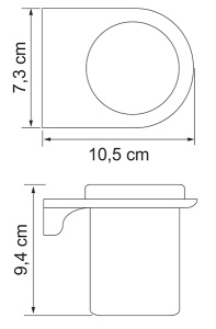 Стакан Wasserkraft Kammel K-8328WHITE