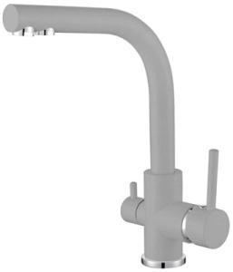Смеситель для кухонной мойки AquaSanita Akvaduo 2663 L под фильтр, argent