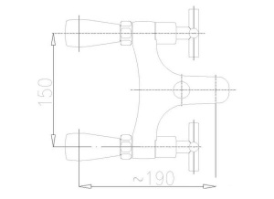 Смеситель на борт ванны Armatura Symetric 345-010-00