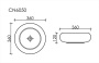 Умывальник CeramicaNova Element CN6050MB