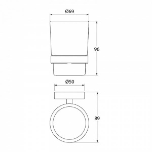 Стакан Iddis Calipso CALMBG1i45