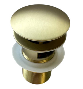 Донный клапан Roxen P02GB (gold brush) c переливом