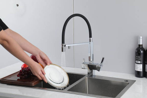 Cмеситель для кухонной мойки Gappo G4395-50 / G4395-53 / G4395-56 под фильтр, хром, черный